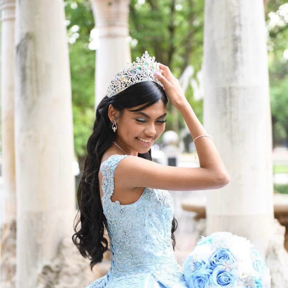 Elegant Blue quince dress